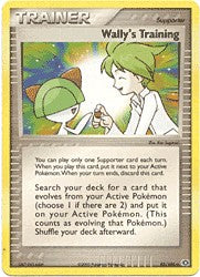 Pokemon EX Emerald Uncommon Card - Wally's Training 85/106