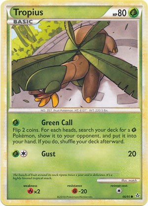 Pokemon Card HS Unleashed Single Card Common Tropius 66/95