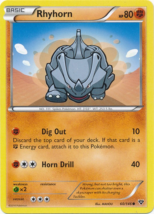 Rhyhorn 60/146 - Pokemon XY Common Card