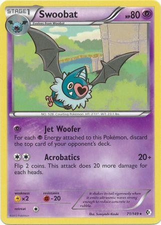 Swoobat 71/149 - Pokemon Boundaries Crossed Rare Card
