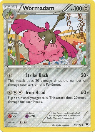 Wormadam 59/124 Uncommon - Pokemon XY Fates Collide Card