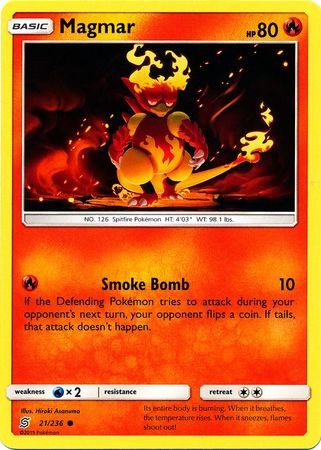 Magmar - 21/236 - Common Sun & Moon: Unified Minds