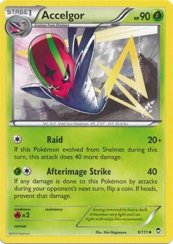 Accelgor 9/111 - Pokemon XY Furious Fists Card