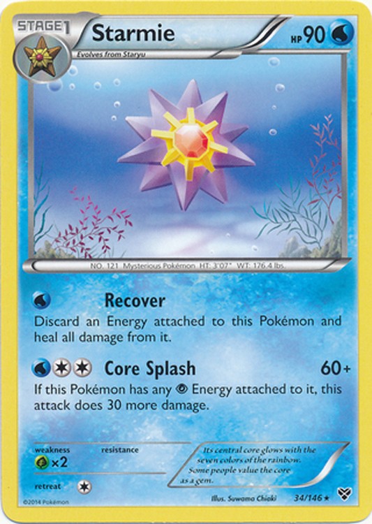 Starmie 34/146 - Pokemon XY Rare Card
