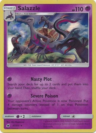 Salazzle 47/111 Holo Rare - Pokemon Crimson Invasion Card