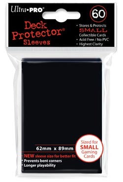 Ultra Pro Small Sized Sleeves - Black (60 Card Sleeves)