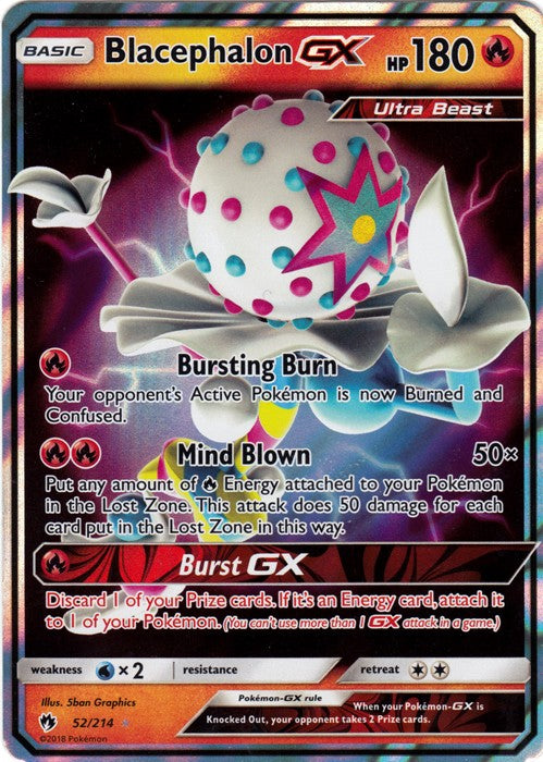 Blacephalon GX - 52/214 -Sun & Moon: Lost Thunder Ultra Rare