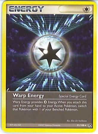 Pokemon EX Power Keepers Uncommon Card - Warp Energy 91/108