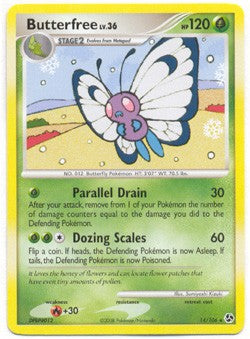 Pokemon Diamond & Pearl Great Encounters - Butterfree (Rare) Card