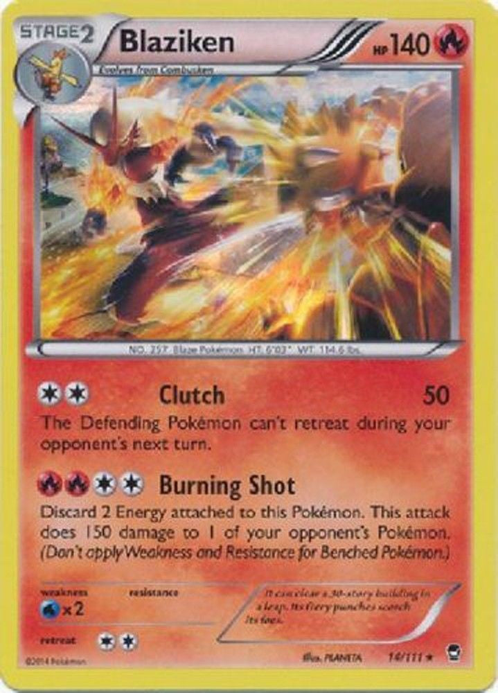 Blaziken 14/111 - Pokemon XY Furious Fists Holo Card
