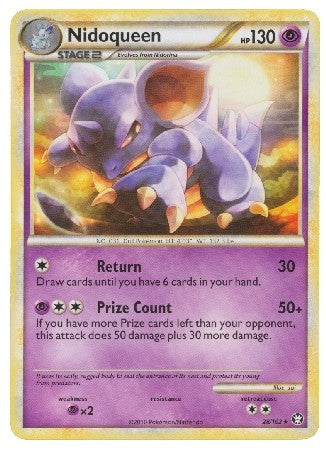 Pokemon Card HS Triumphant Nidoqueen Rare 28/102