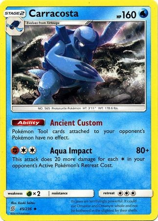 Carracosta - 45/236 - Uncommon Sun & Moon: Unified Minds