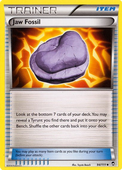 Jaw Fossil 94/111 - Pokemon XY Furious Fists Card