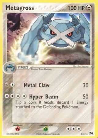 Pokemon POP Series 1 Promo Card Metagross 2/17 Holo Rare