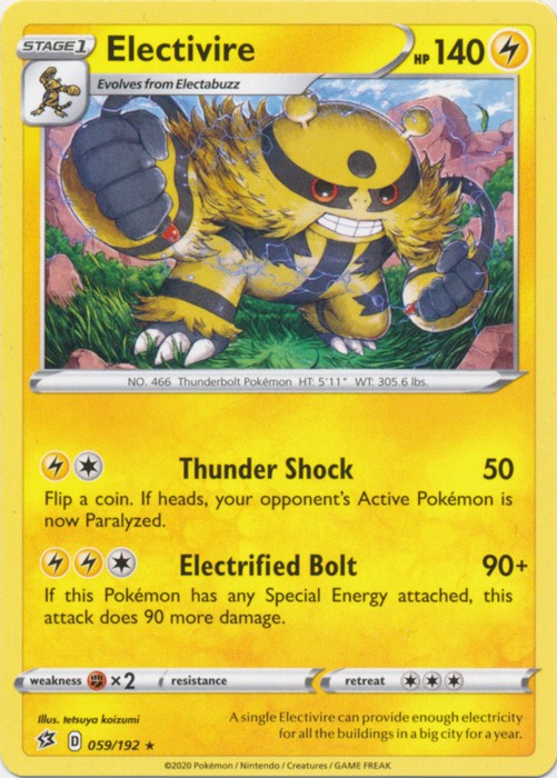 Electivire - 059/192 Pokemon » SWSH Rebel Clash Rare