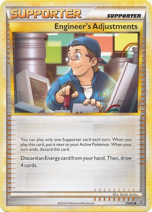 Pokemon Card HS Unleashed Uncommon Engineer's Adjustments 75/95