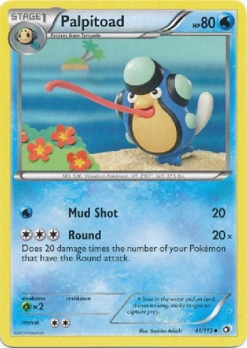 Palpitoad 41/113 - Pokemon Legendary Treasures Uncommon Card
