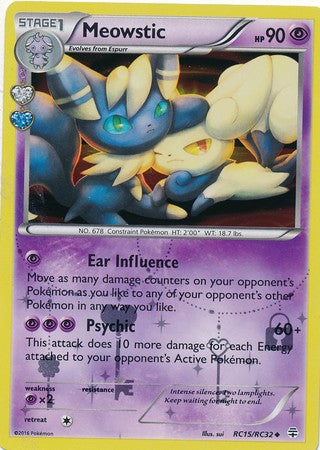 Meowstic RC15/RC32 Uncommon - Pokemon Generations Card