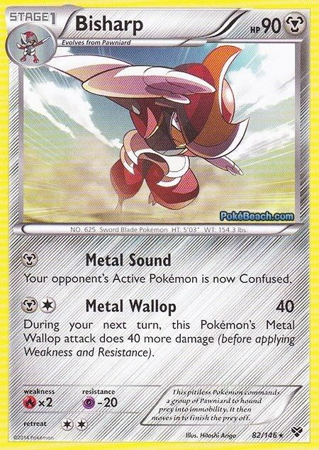 Bisharp 82/146 - Pokemon XY Rare Card