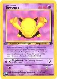 Pokemon Team Rocket Common Card - Drowzee 54/82