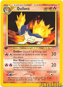 Pokemon Neo Genesis - Quilava Card