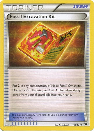 Fossil Excavation Kit 101/124 Uncommon - Pokemon XY Fates Collide Card