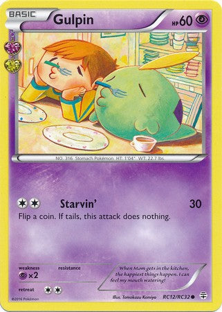 Gulpin RC12/RC32 Common - Pokemon Generations Card