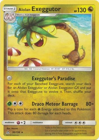 Alolan Exeggutor 95/156 Rare - Pokemon Ultra Prism