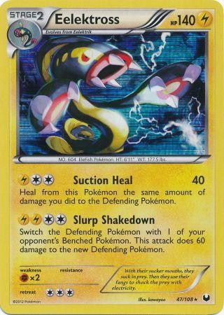 Pokemon Dark Explorers Holo Rare Card - Eelektross 47/108