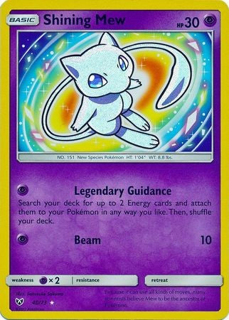 Shining Mew - 40/73 - Holo Rare shining legends