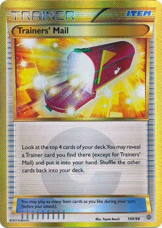 Trainers' Mail 100/98 SECRET RARE - Pokemon XY Ancient Origins Card