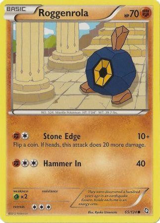 Roggenrola 65/124 - Pokemon Dragons Exalted Common Card