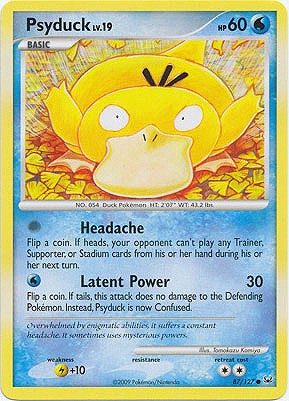 Pokemon Platinum Edition Common Card - Psyduck 87/127
