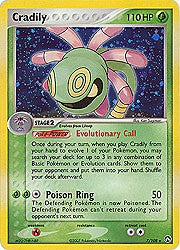 Pokemon EX Power Keepers Holo Rare Card - Cradily 7/108