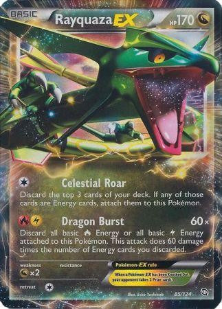 Rayquaza EX 85/124 - Pokemon Dragons Exalted Ultra Rare Card