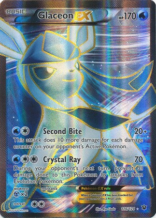 Glaceon EX 116/124 Full Art - Pokemon XY Fates Collide Card