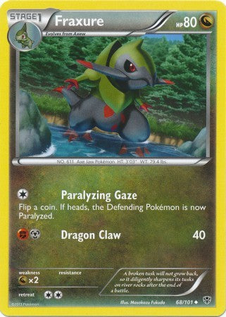 Fraxure 68/101 - Pokemon Plasma Blast Uncommon Card