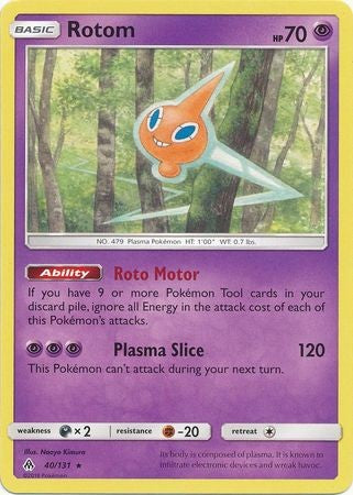 Rotom 40/131 Rare - Pokemon Sun & Moon Forbidden Light Card