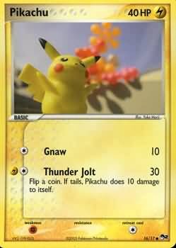 Pokemon POP Series 2 Promo Card Pikachu 16/17 Common