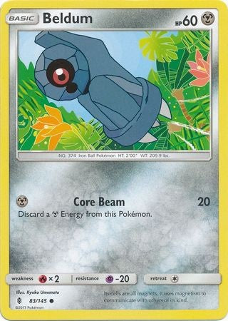 Beldum 83/145 Common - Pokemon Sun & Moon Guardians Rising Card