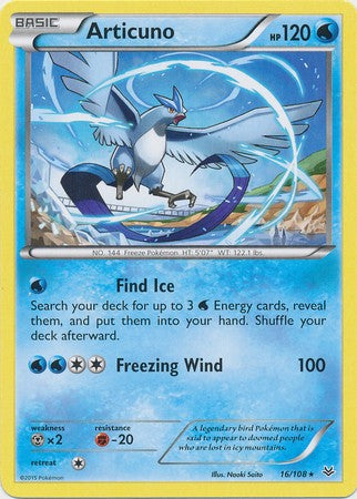 Articuno 16/108 Rare - Pokemon XY Roaring Skies Card