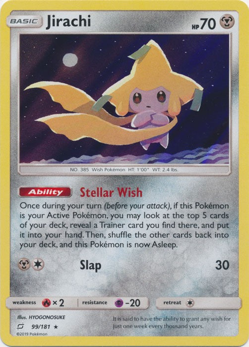 Jirachi - 99/181 Pokemon » SM Team Up Holo Rare