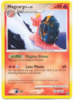 Pokemon Diamond & Pearl Great Encounters - Magcargo (Uncommon) Card
