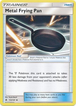 Metal Frying Pan 112/131 Uncommon - Pokemon Sun & Moon Forbidden Light Card