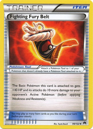 Fighting Fury Belt 99/122 Uncommon - Pokemon XY Breakpoint Card