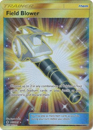 Field Blower 163/145 Secret Rare - Pokemon Sun & Moon Guardians Rising Card
