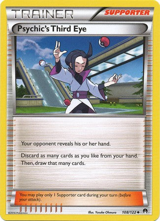 Psychic's Third Eye 108/122 Uncommon - Pokemon XY Breakpoint Card