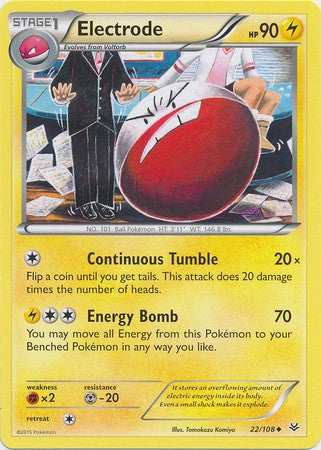 Electrode 22/108 Uncommon - Pokemon XY Roaring Skies Card