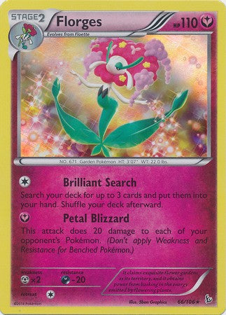 Florges 66/106 - Pokemon XY Flashfire Holo Rare Card