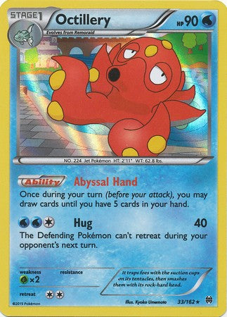 Octillery 33/162 Holo Rare - Pokemon XY Break Through Card